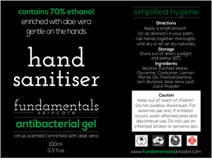 75% Alcohol Antibacterial Sanitising Hand Gel (100ml)