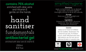 75% Alcohol Antibacterial Sanitising Hand Gel (250ml)